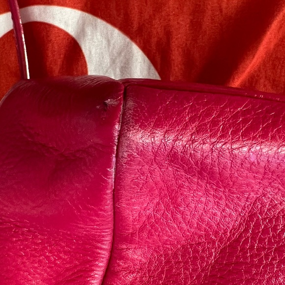 Pre-loved Kate Spade Pink Rectangle Leather Bag with Bow - Picture 4 of 14